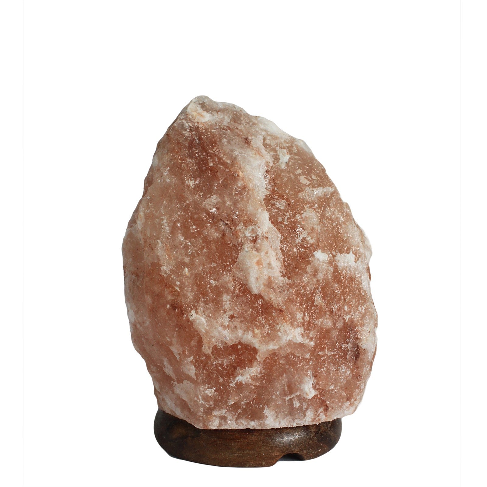 Lampada di Sale Himalayano con Base in Legno 1,5–2 Kg
