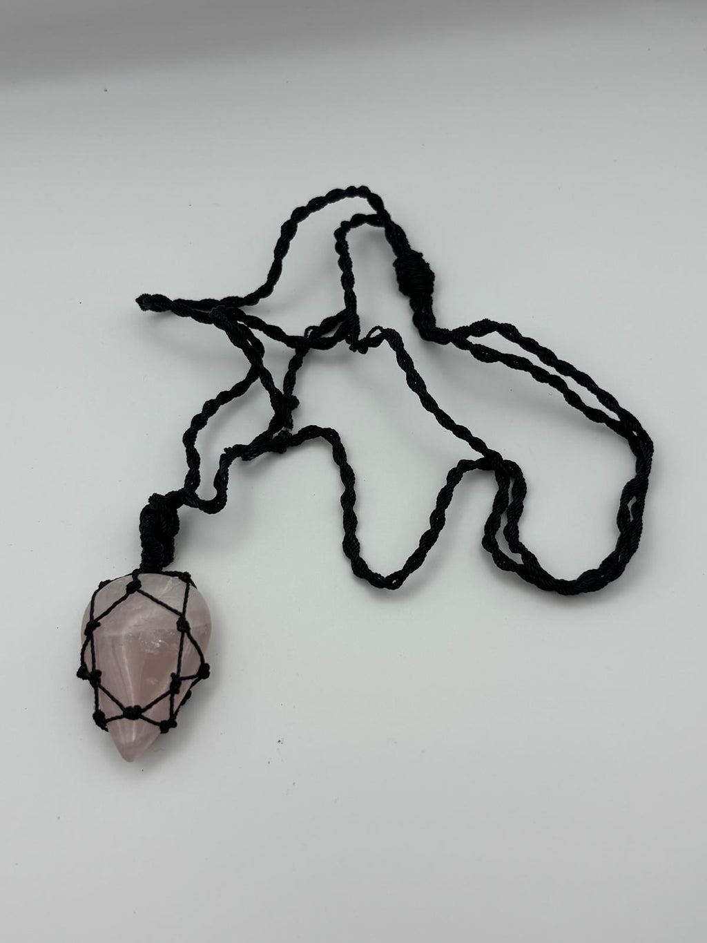 Ciondolo a Goccia - Quarzo Rosa